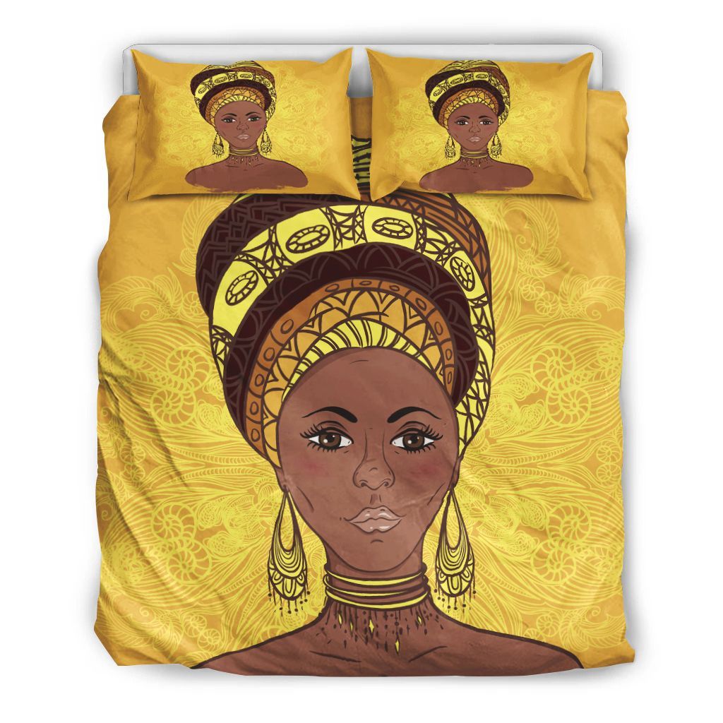 African Traditional Woman Bedding Set