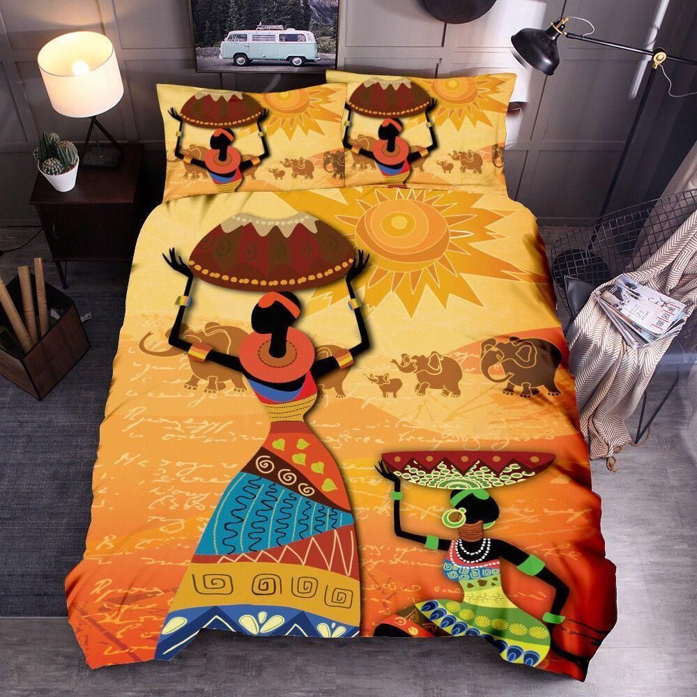 African Tray Ladies Bedding Set