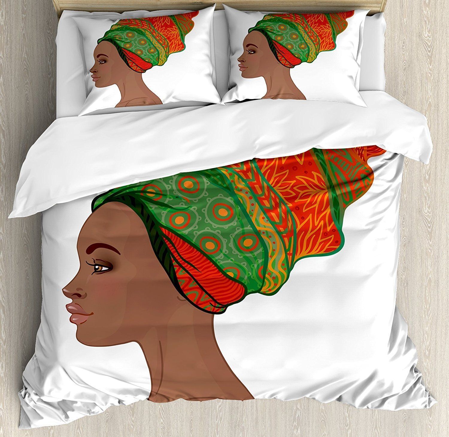 African Woman Female Beauty Bedding Set
