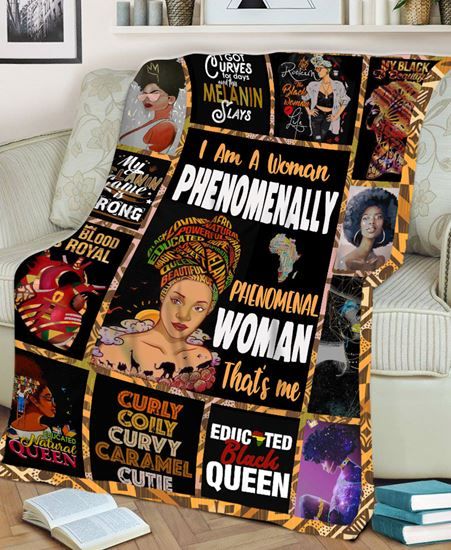 African Woman Fleece Blanket