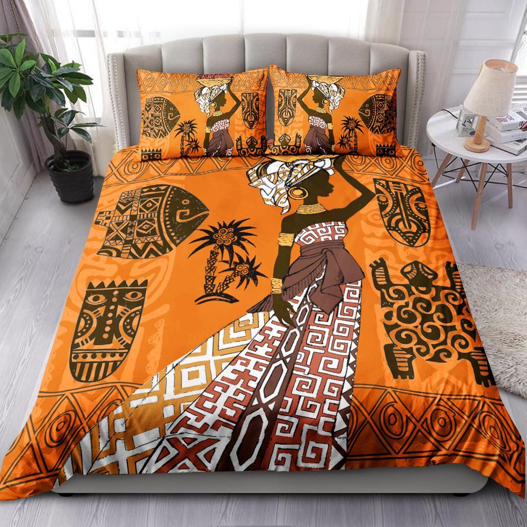 African Woman Bedding Set