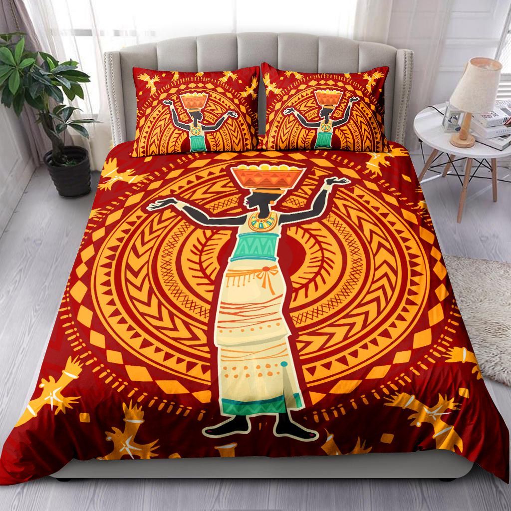 African Woman Bedding Set