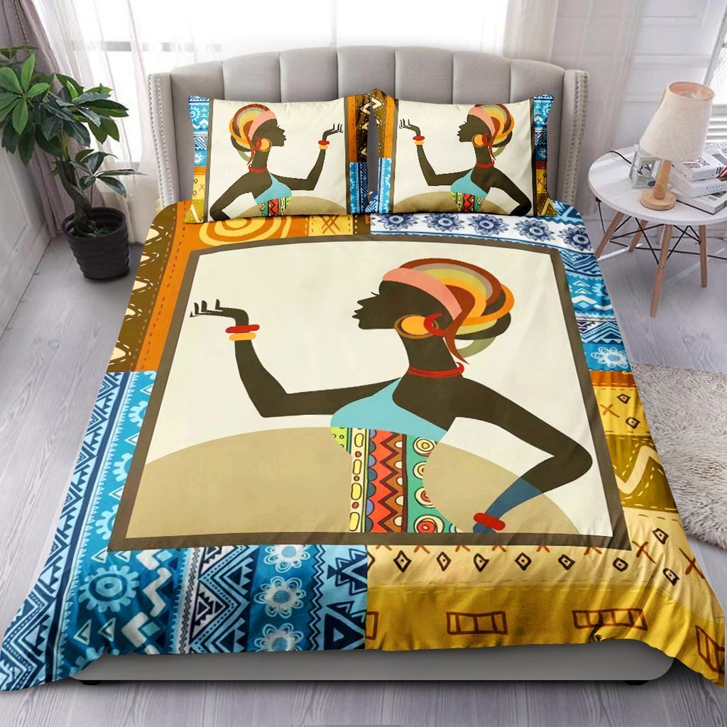 African Woman Bedding Set