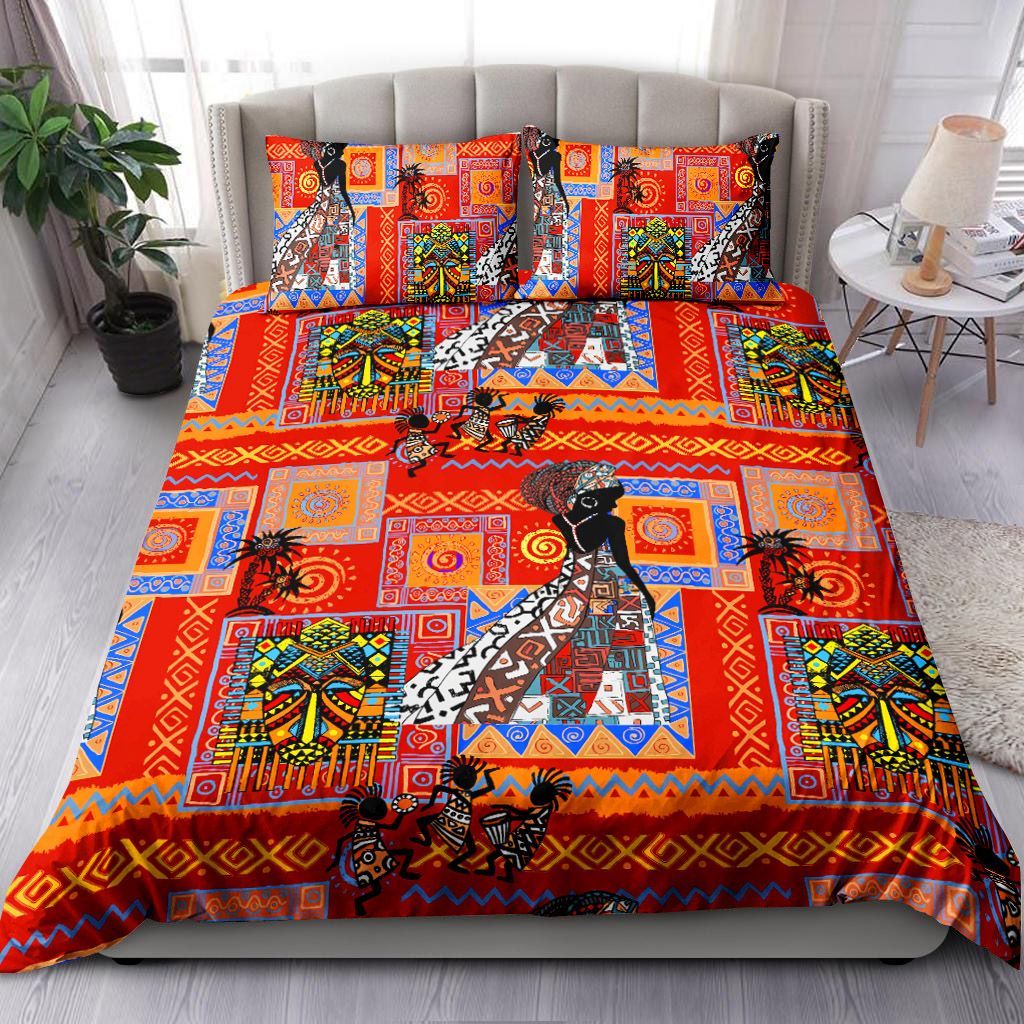 African Woman Bedding Set