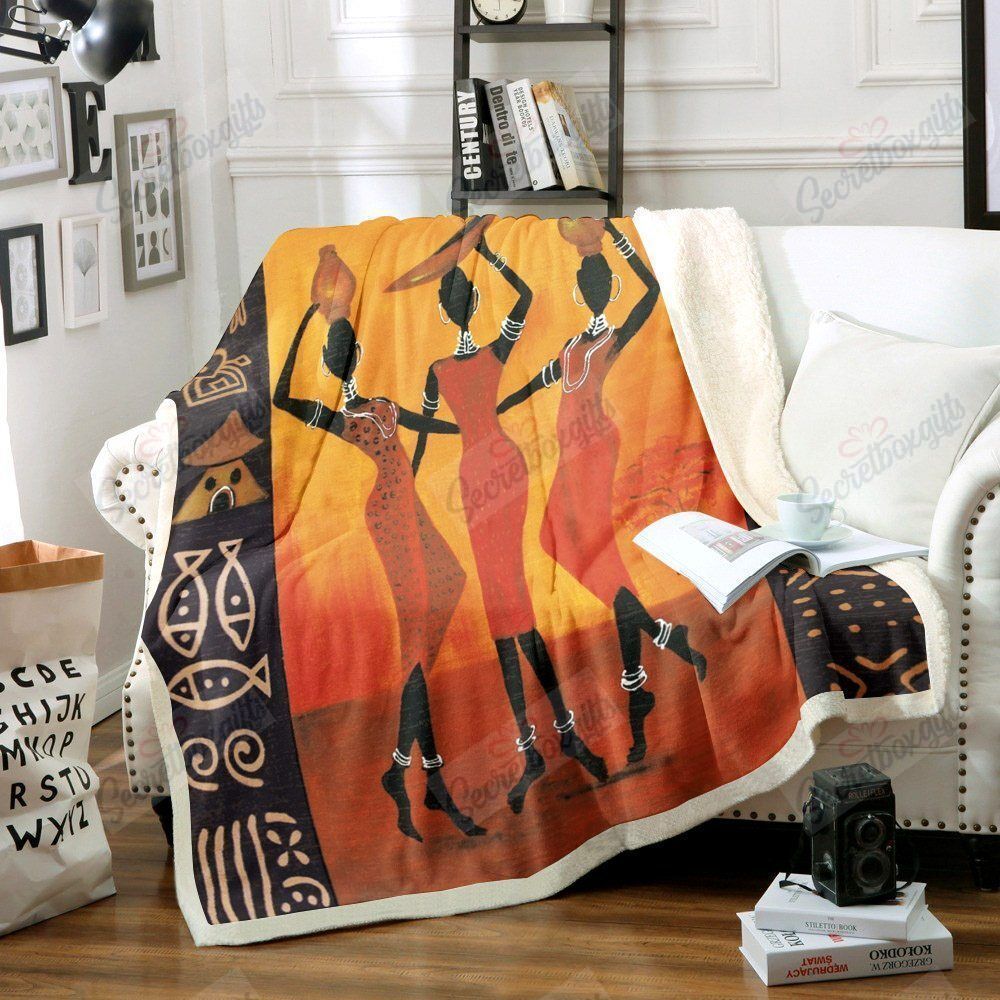 African Women Life Fleece Blanket