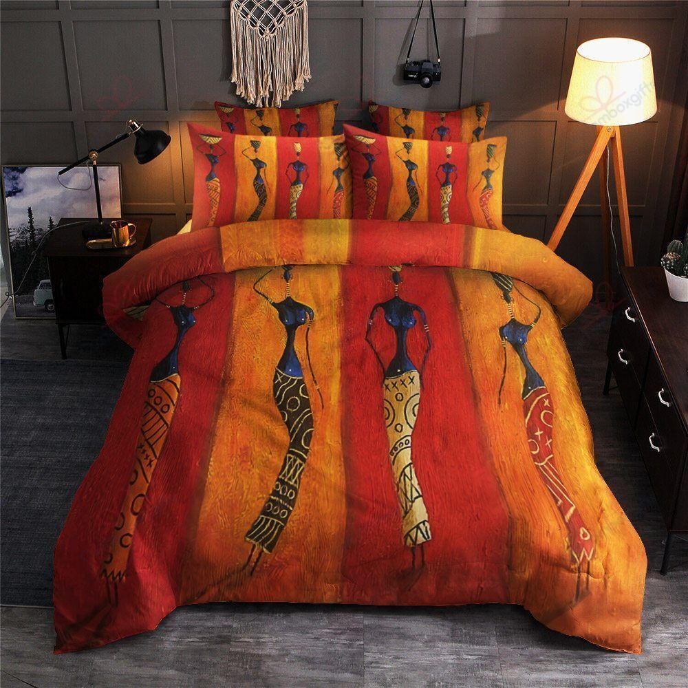 African Women Bedding Set
