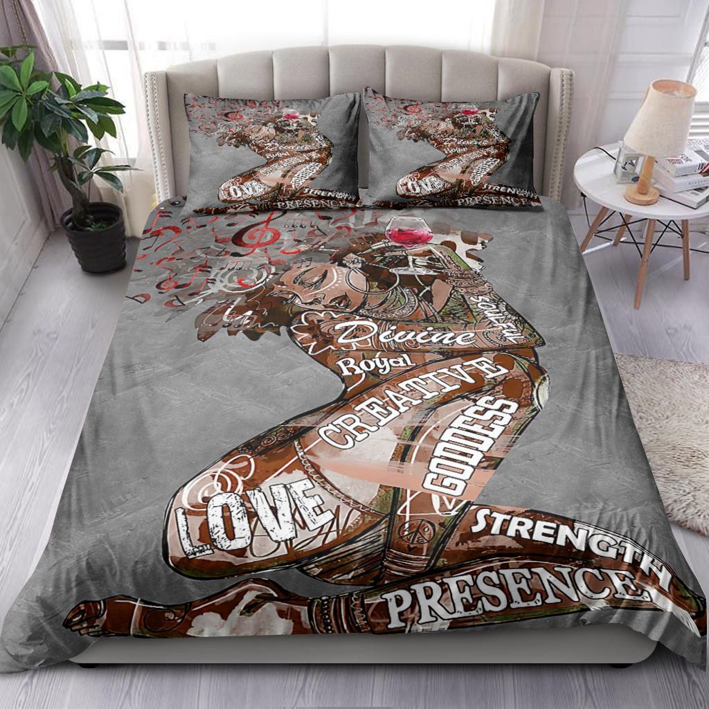Afro Music Wine Soulful Royal Bedding Set