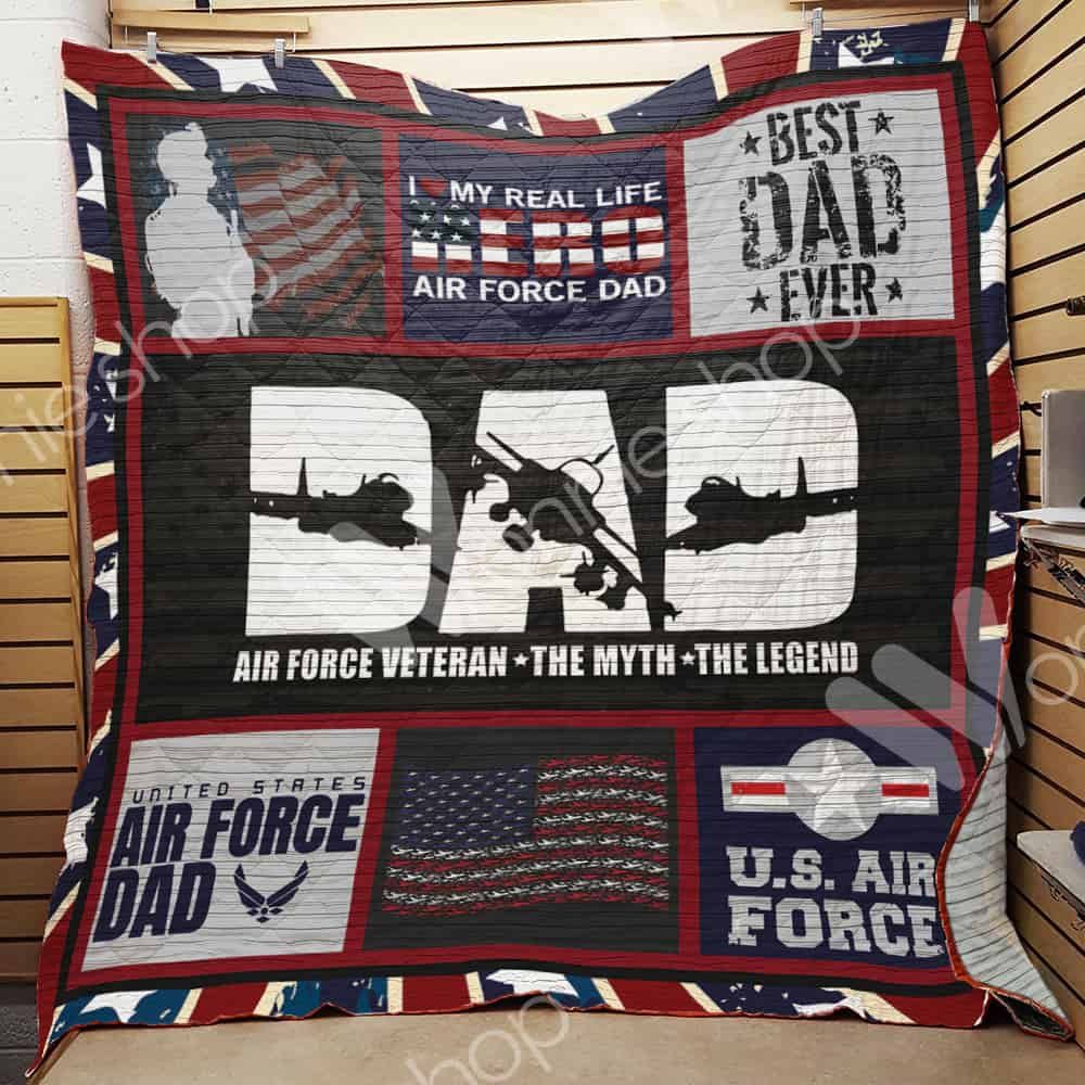 Air Force Dad Quilt Blanket DHC1102388TD
