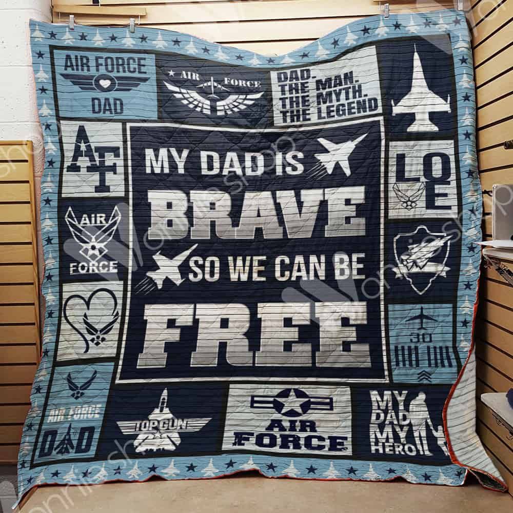 Air Force Dad Quilt Blanket DHC1102429TD