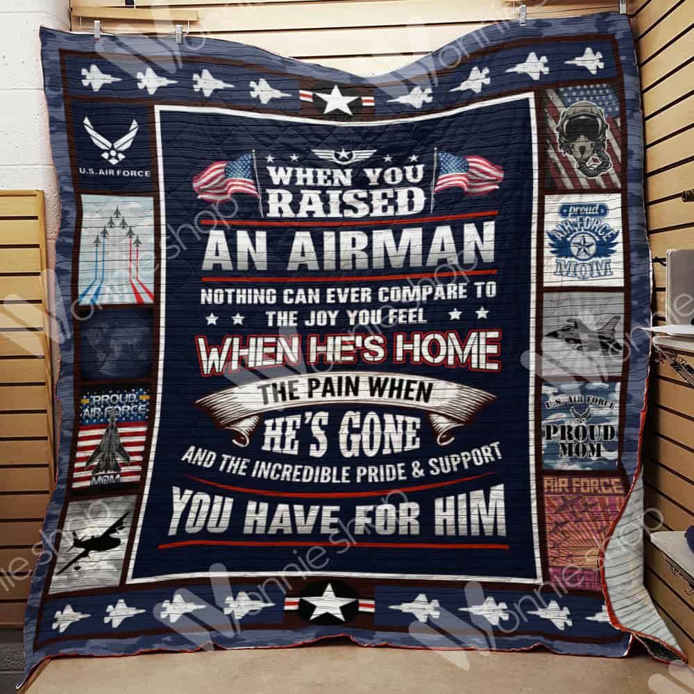 Air Force Mom Quilt Blanket DHC1102156TD