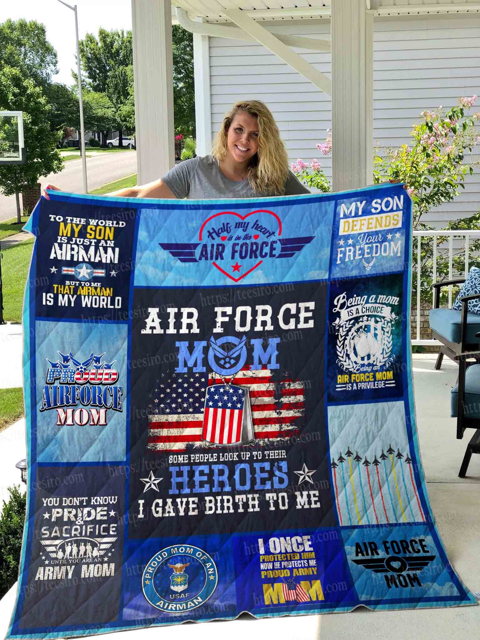 Air Force Mom Quilt Blanket DHC1501707VT