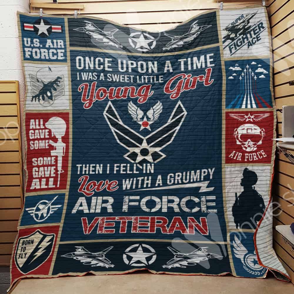 Air Force Veteran Quilt Blanket DHC0302682TD