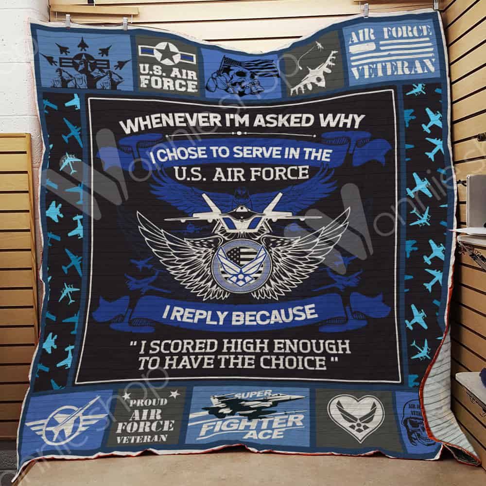Air Force Veteran Quilt Blanket DHC110216TD