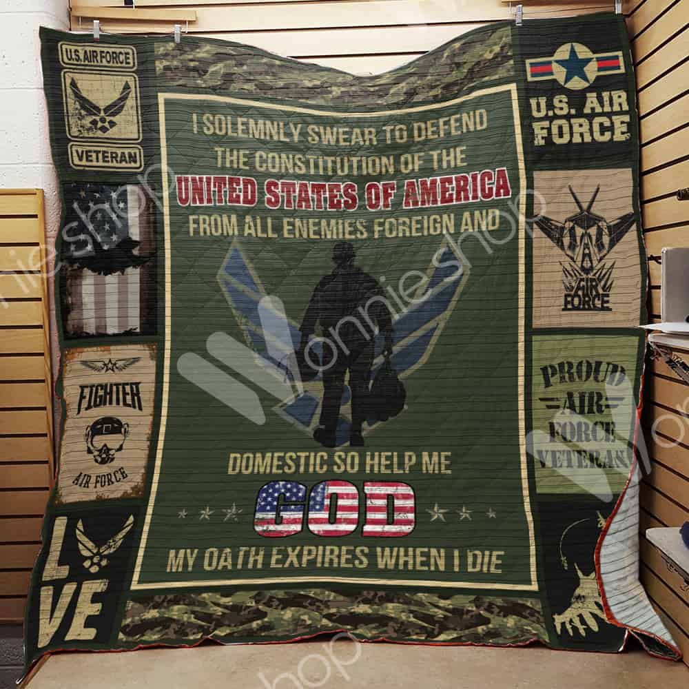 Air Force Veteran Quilt Blanket DHC11027TD