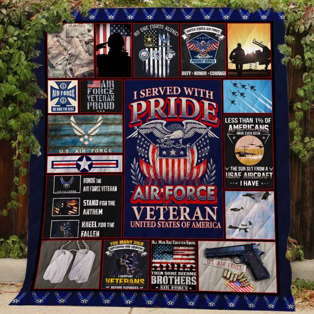 Air Force Veteran Quilt Th147 Dhc11123131Dd