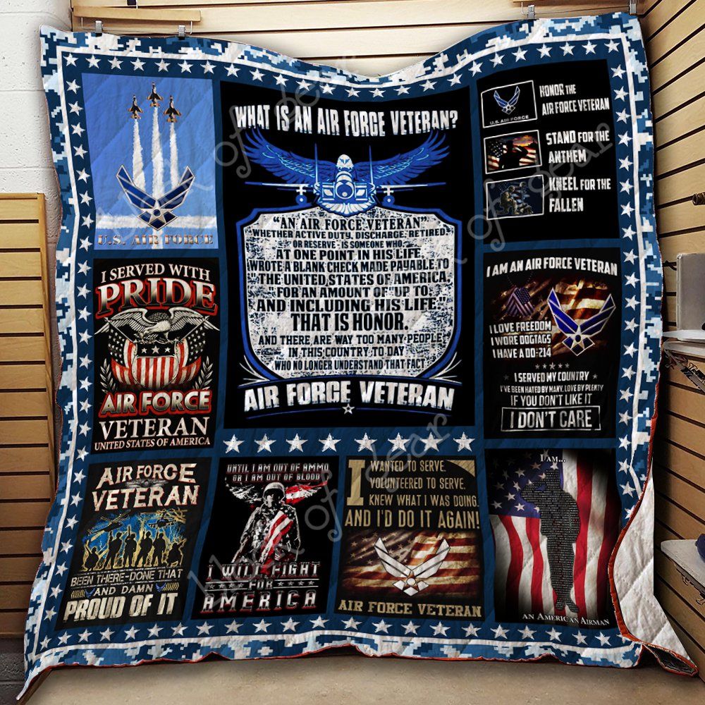 Air Force Veteran Quilt Th721 Dhc11123055Dd