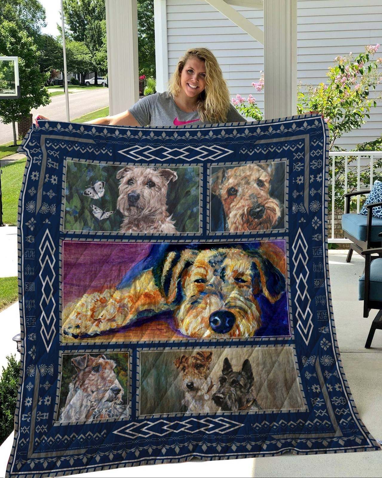 Airedale Terrier Quilt Blanket DHC2911267VT