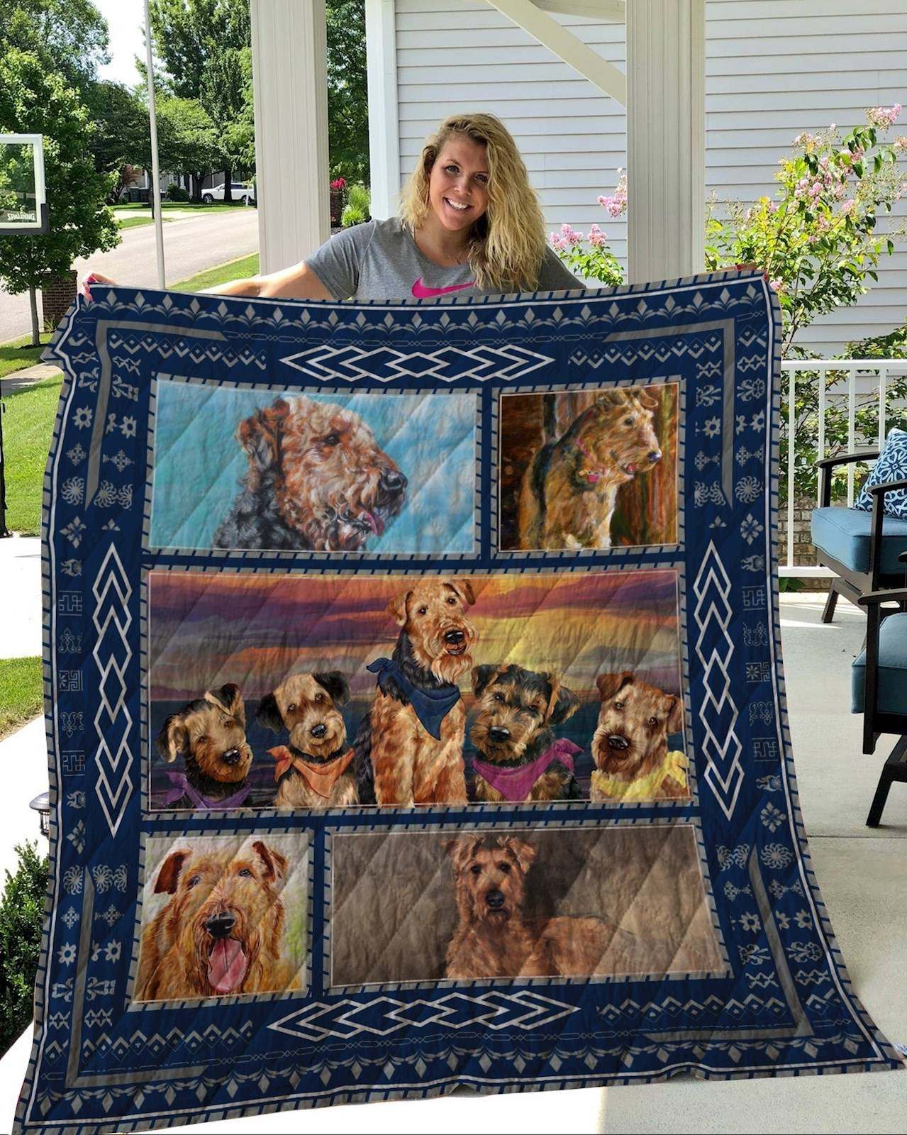 Airedale Terrier Quilt Blanket DHC2911268VT