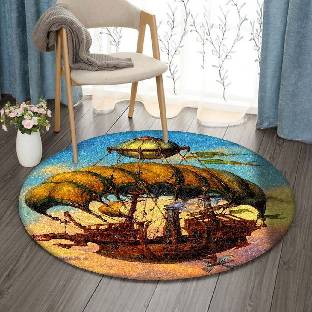 Airships Flying Round Carpet
