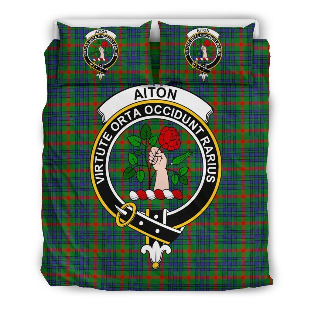 Aiton Clan Badge Tartan Bedding Set