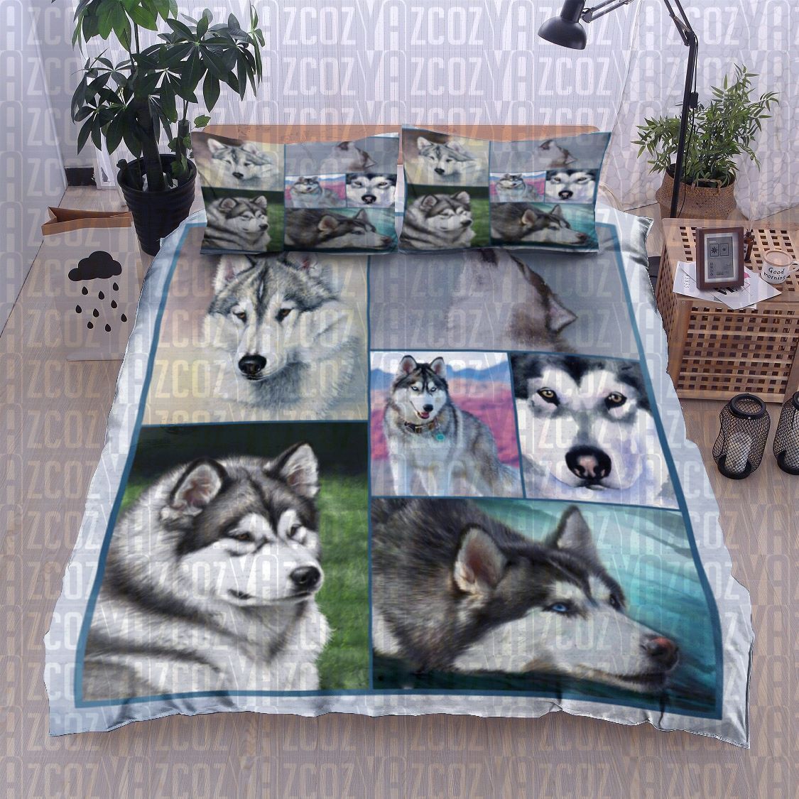 Alaskan Malamute Dog Bedding Set
