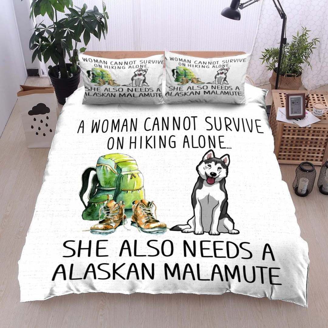 Alaskan Malamute Hiking Bedding Set