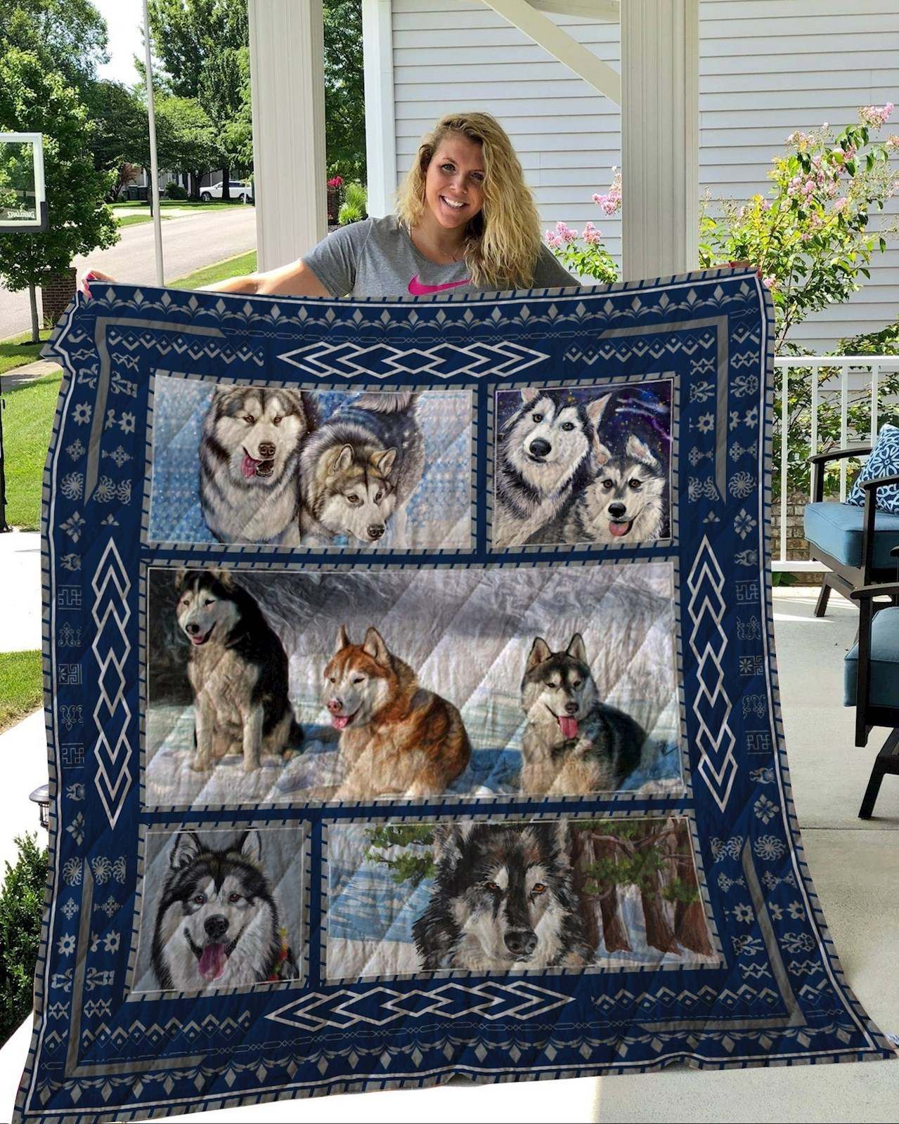 Alaskan Malamute Quilt Blanket DHC2911244VT