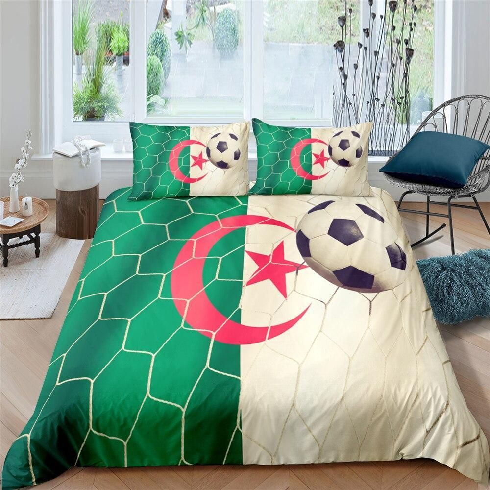 Algeria Flag Goal Bedding Set