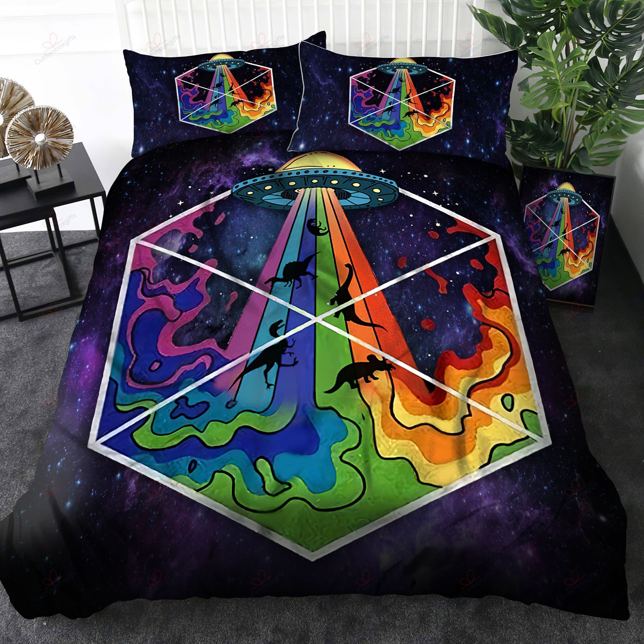Alien Dinosaur Bedding Set