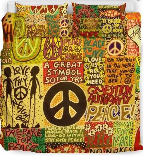 Alien Hippie Bedding Set