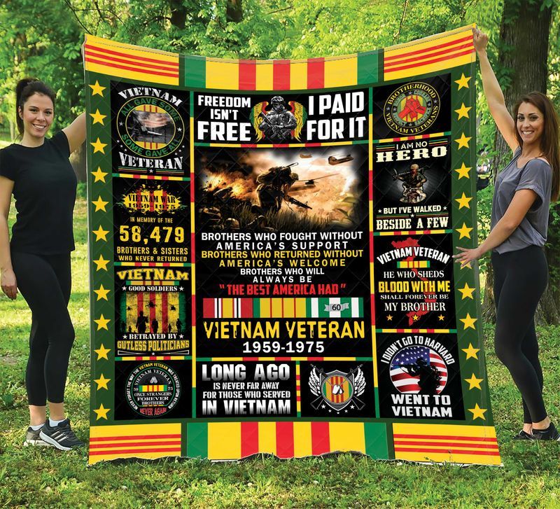 All Gave Some Viet Nam Veteran Quilt Blanket DHC1402825TD