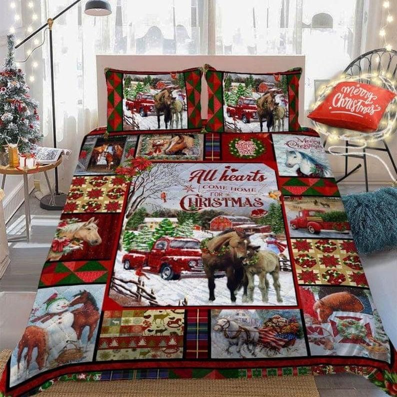 All Hearts Come Home For Christmas Bedding Set