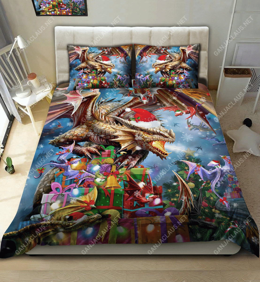 All I Want For Christmas Is A Dragon Bedding Set