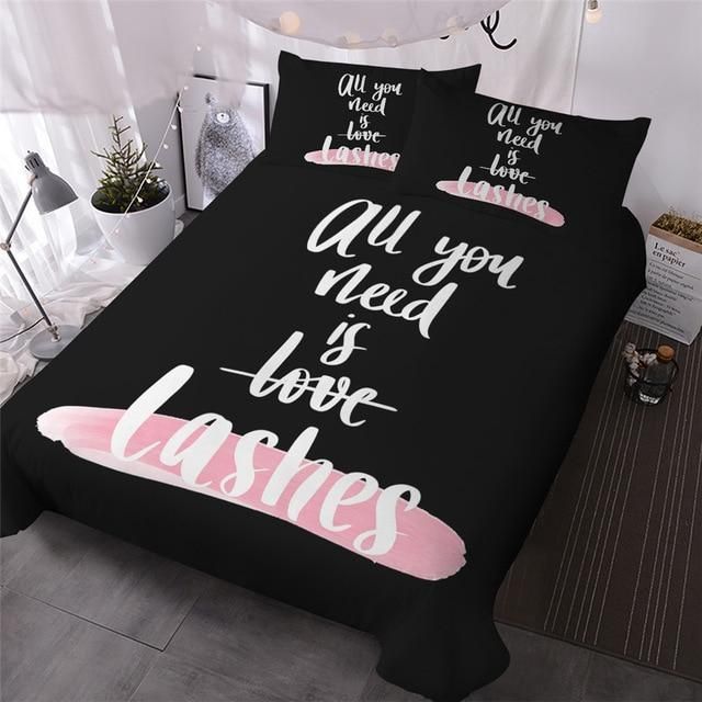All You Need Is Lashes Bedding Set