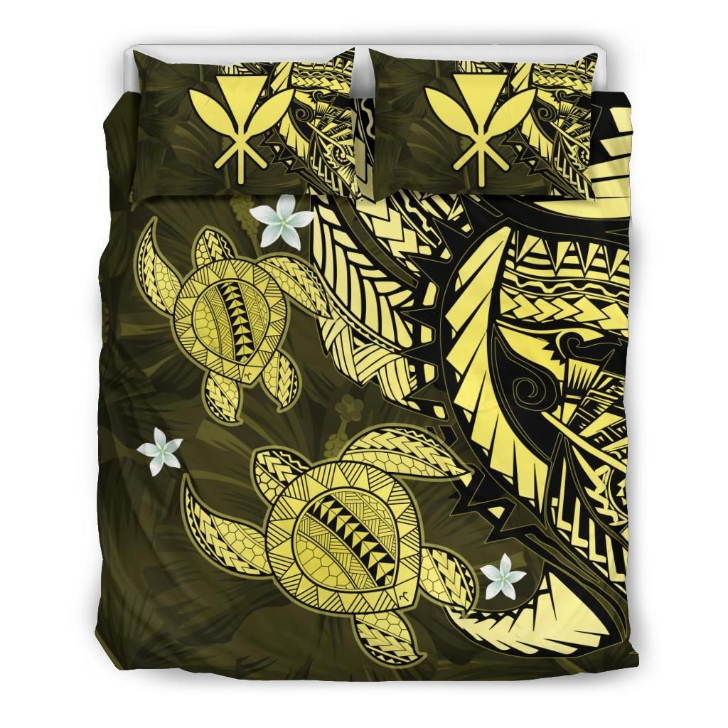 Aloha Hawaii Polynesian Turtle Hibiscus Bedding Set