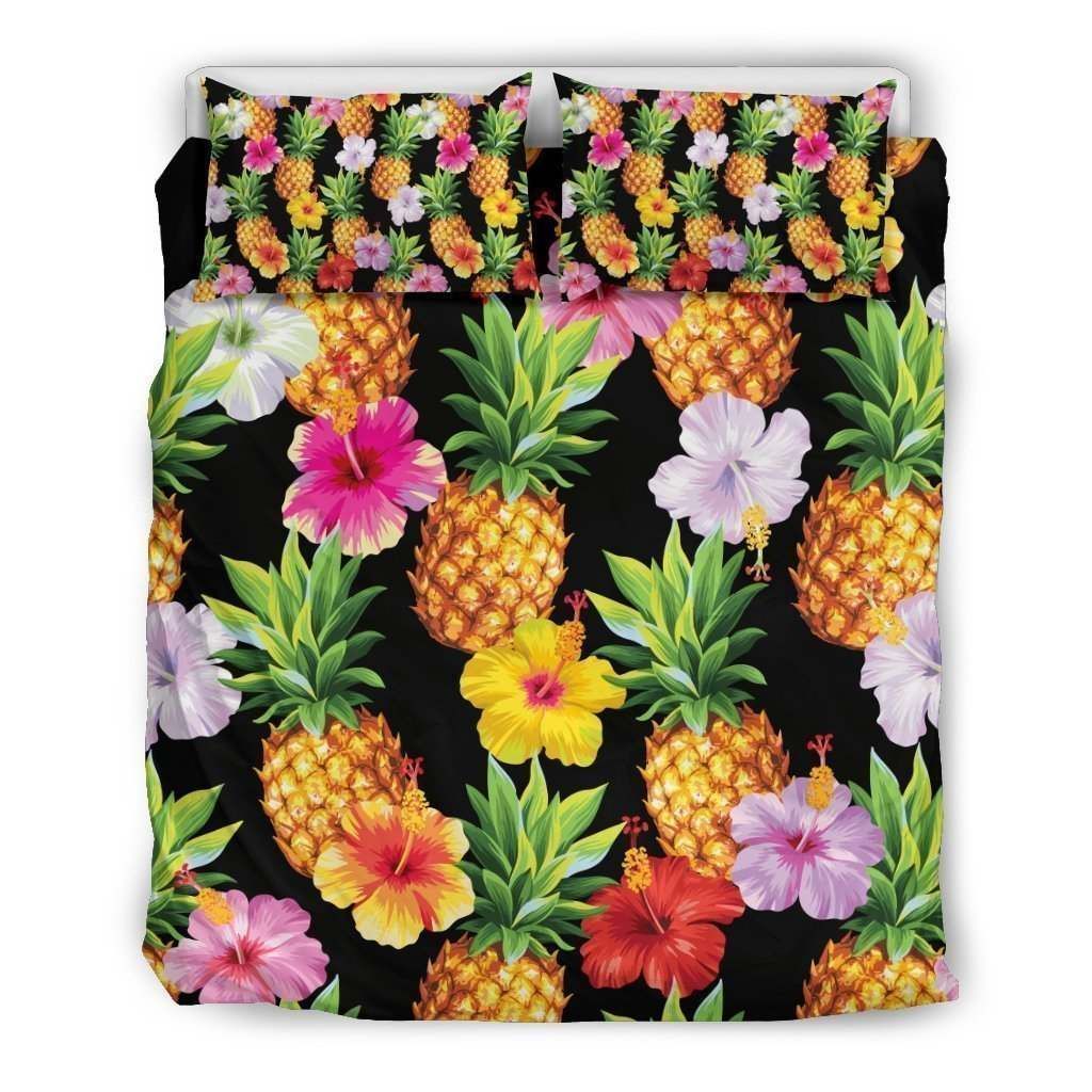 Aloha Hibiscus Pineapple Bedding Set