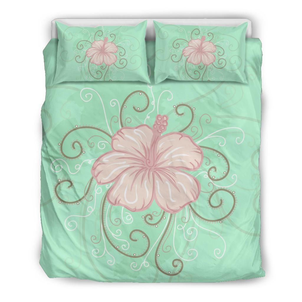 Alohawaii Hawaii Hibiscus Pastel Bedding Set