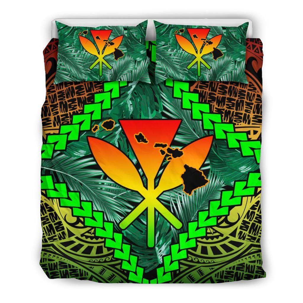 Alohawaii Hawaii Kanaka Kakau Tropical Polynesian Bedding Set