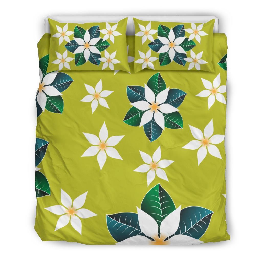 Alohawaii Hawaii Plumeria Jog Style Bedding Set