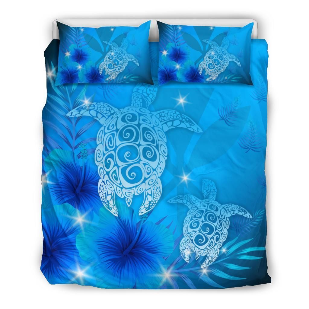 Alohawaii Hawaii Turtle Hibiscus Bling Style Bedding Set
