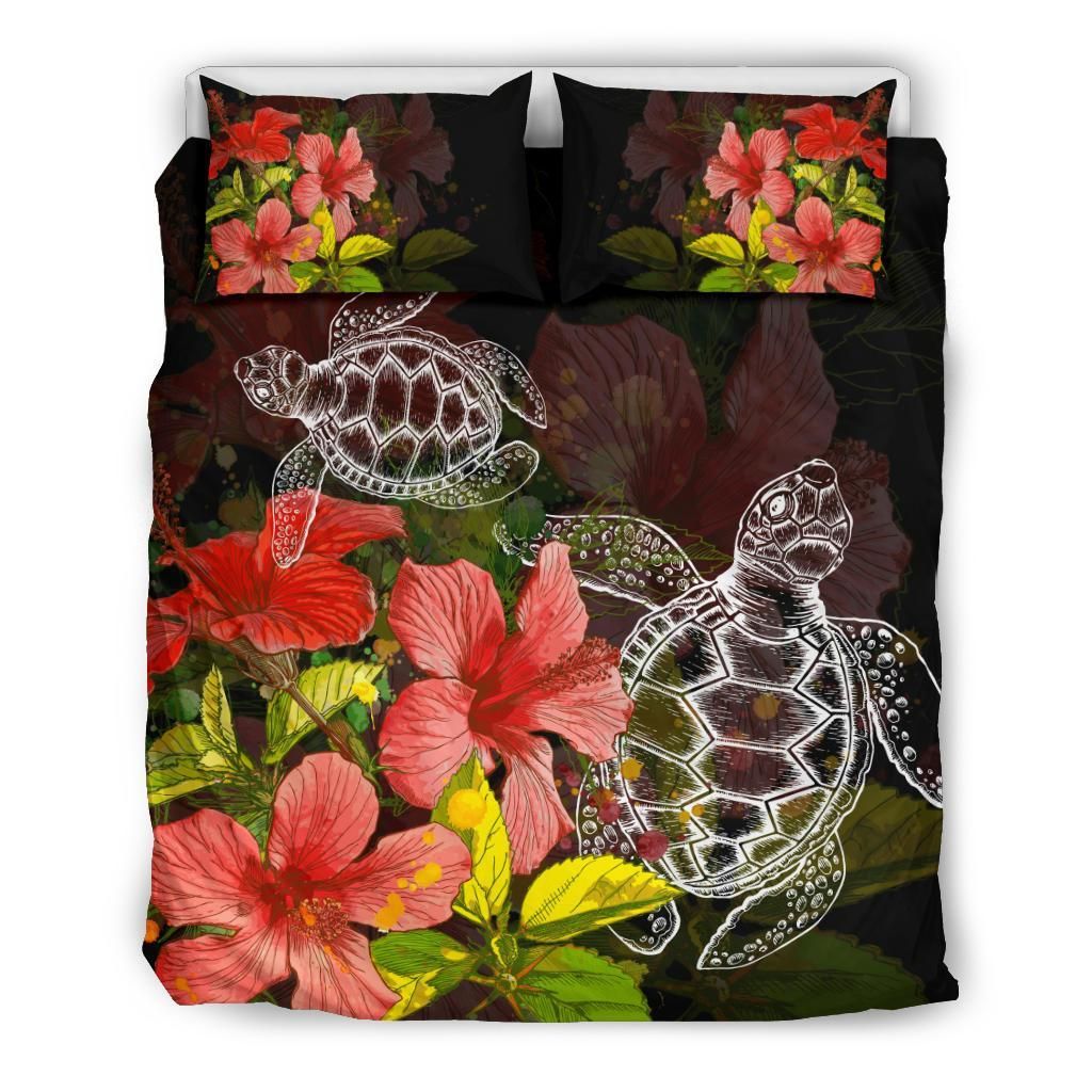 Alohawaii Hawaii Turtle Hibiscus Tree Bedding Set