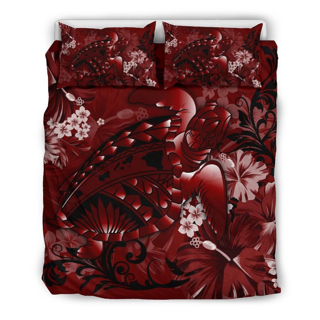 Alohawaii Hawaii Turtle Magenta Bedding Set