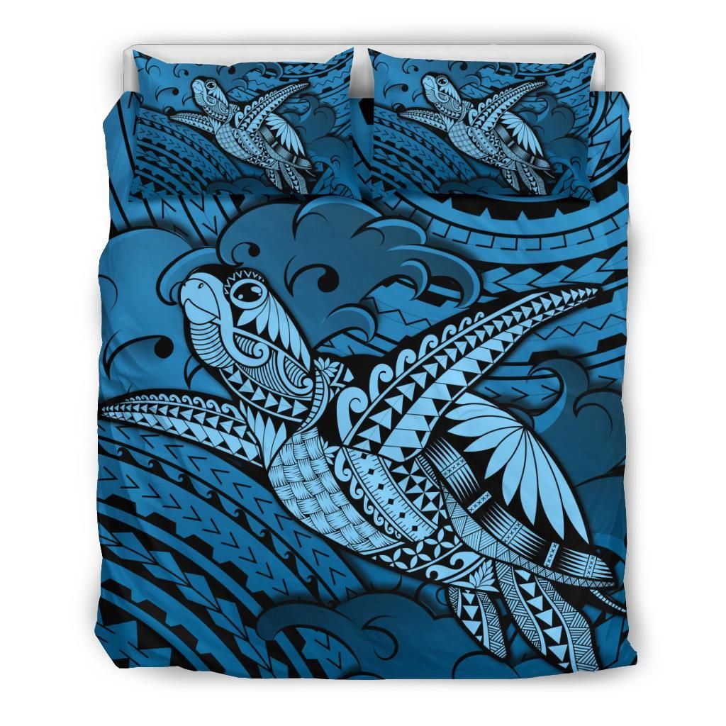 Alohawaii Hawaii Turtle Wave News Style Pastel Bedding Set