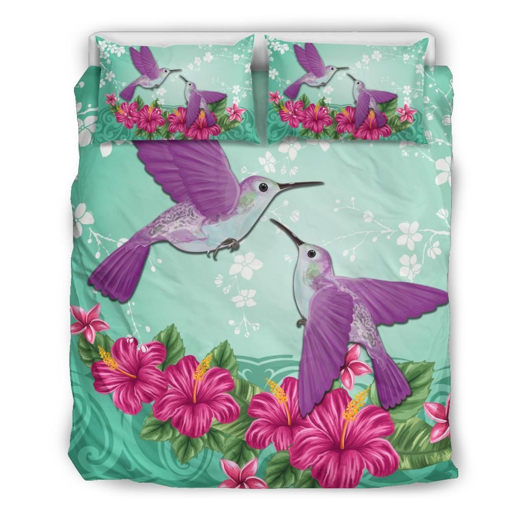 Alohawaii Humming Bird Hibiscus Out Style Bedding Set