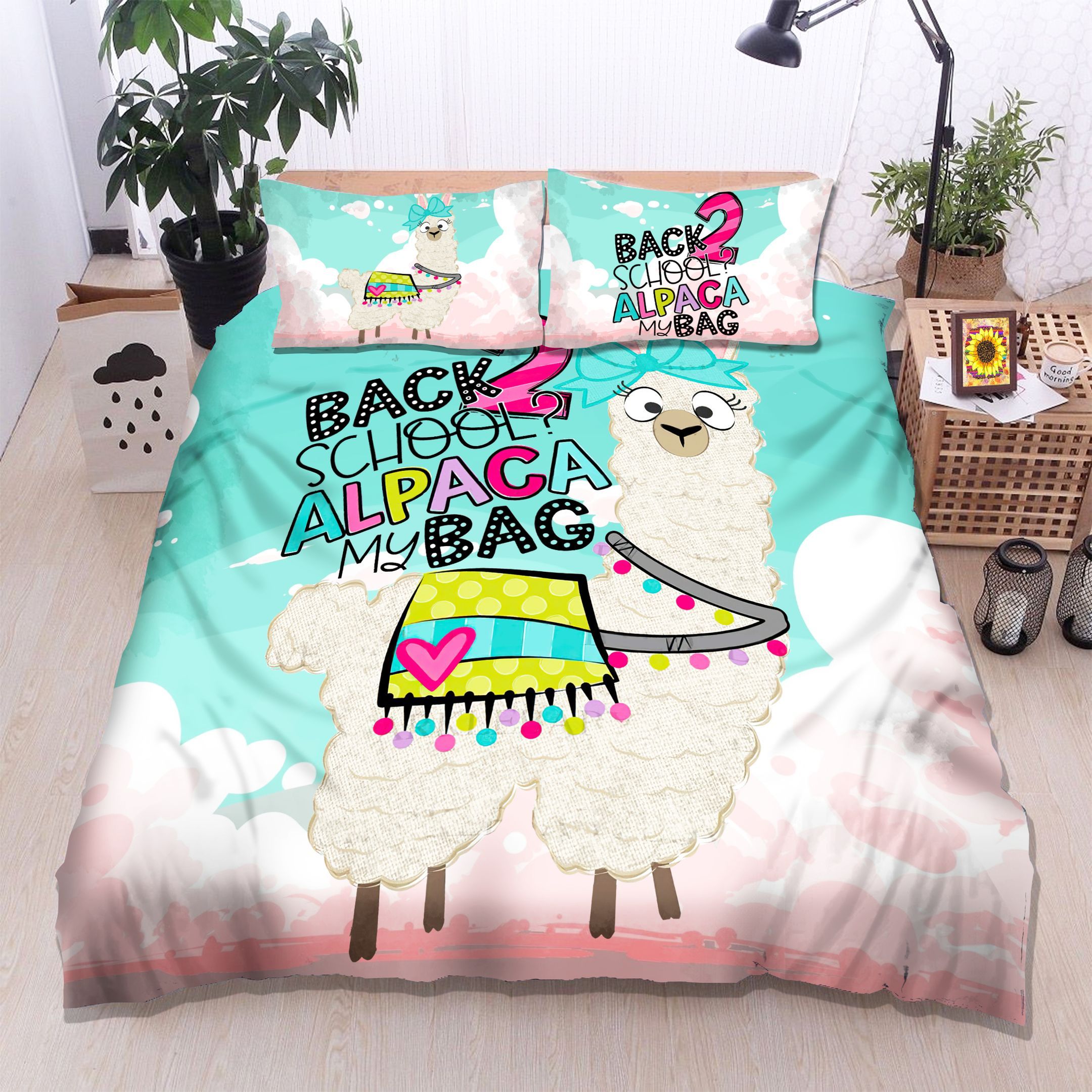 Alpaca Back To School Bedding Set