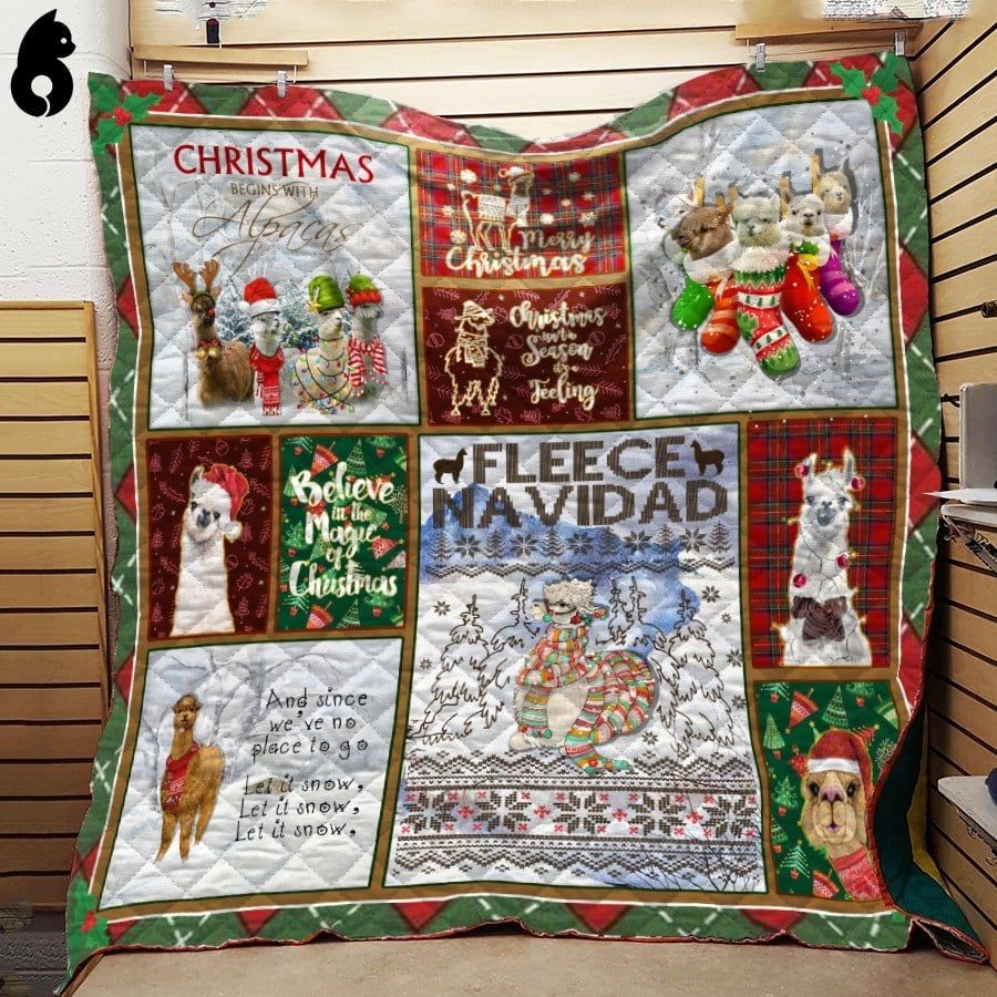 Alpaca Christmas Alpaca Quilt Blanket Dhc04011912Dd
