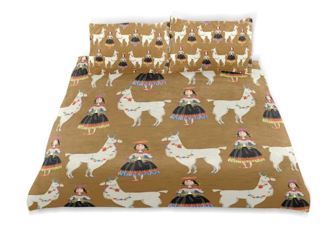 Alpaca Girl Bedding Set