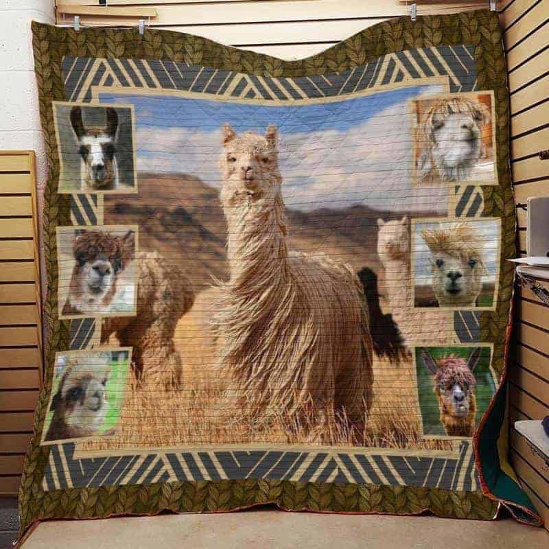 Alpaca Llamas CLA1610079Q Quilt Blanket
