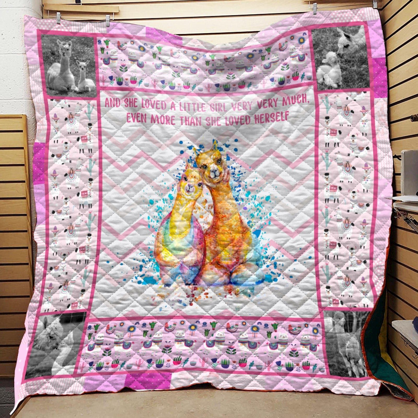 Alpaca Mama Quilt Blanket Blanket Dhc191275Vt