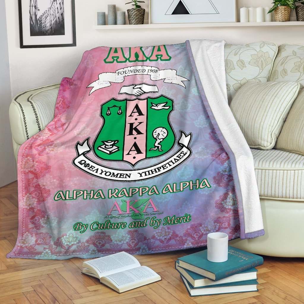 Alpha Kappa Alpha Sherpa Fleece Blanket